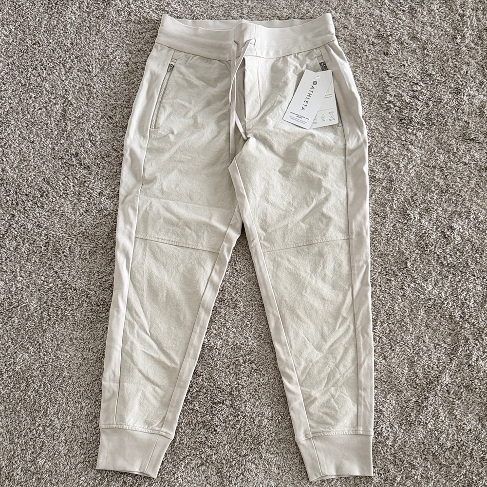 Athleta Cream Women's Jogger Track Pants